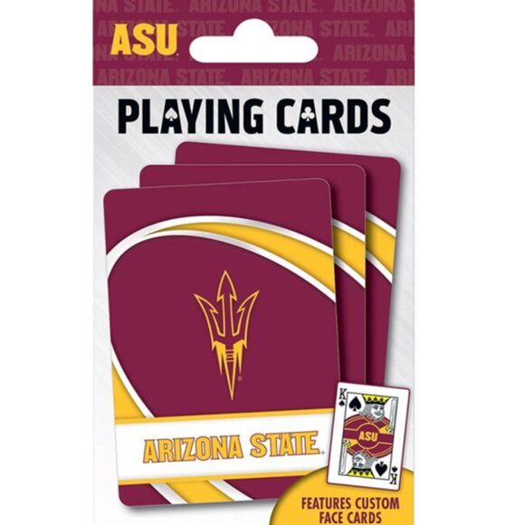 NWOT Arizona State Sun Devils Logo Playing Cards - Picture 2 of 14